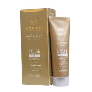 کرم ضد آفتاب رنگی سینره SPF50