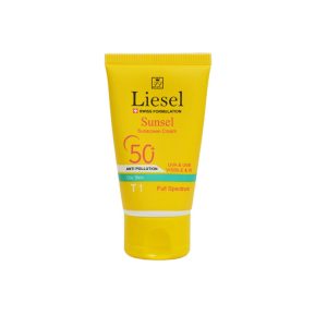 کرم ضد آفتاب رنگی لایسل مدل Sunsel SPF50 مناسب پوست چرب