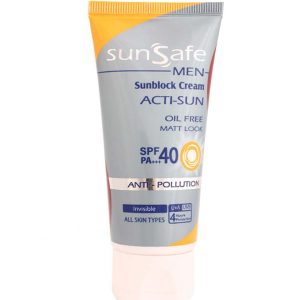 کرم ضد آفتاب آقایان spf40 سان سیف