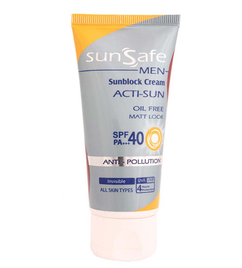 کرم ضد آفتاب آقایان spf40 سان سیف