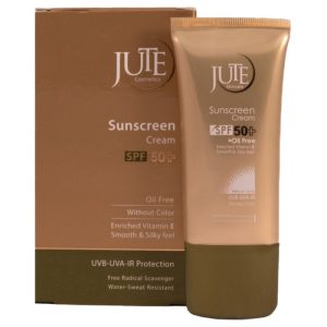 کرم ضد آفتاب بی رنگ SPF 50 ژوت مناسب پوست چرب