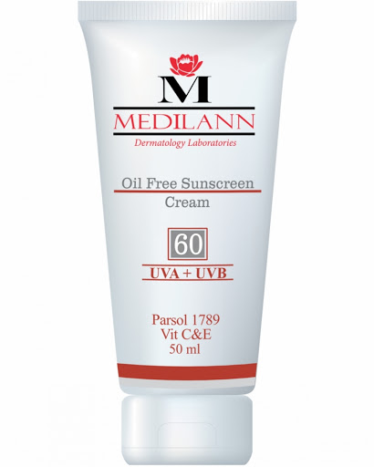 کرم ضد آفتاب رنگی SPF60 فاقد چربی مدیلن