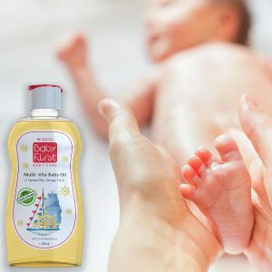 روغن بچه ویتامینه سی گل مدل Baby First