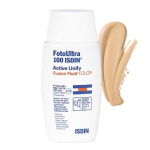 فلوئید ضد آفتاب اکتیو یونیفای فیوژن فوتو اولترا رنگی SPF 50 ایزدین