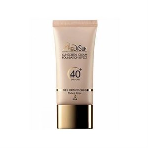 کرم ضد آفتاب کرم پودری SPF 40 مدیسان مناسب پوست چرب