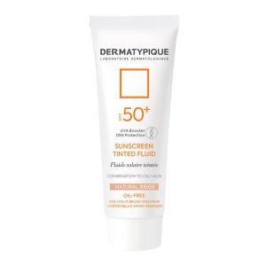 فلوئید ضد آفتاب رنگی درماتیپیک +SPF50 مناسب پوست چرب