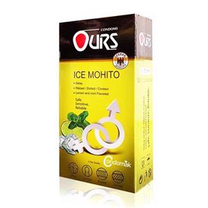 کاندوم تاخیری اورز مدل Ice Mohito بسته 12 عددی